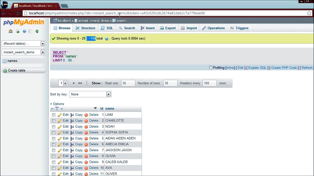 Advanced PHP Tutorial 6.1: Instant Search Results