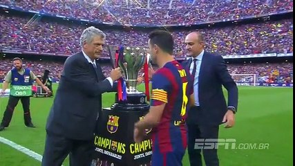 Barcelona - 14/15 La Liga Champions - Trophy Celebration