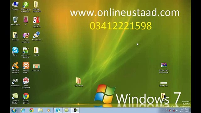 CSS & HTML Complete Website Layout Tutorial in Urdu Part 1