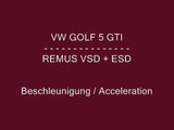 VW GOLF 5 GTI REMUS AUSPUFF / MK5 EXHAUST SOUND REMUS