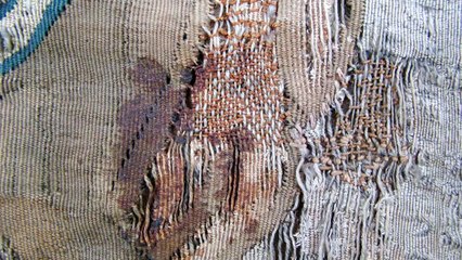 Restauración del tapiz "Diálogo entre Alejandro Magno y Diógenes"