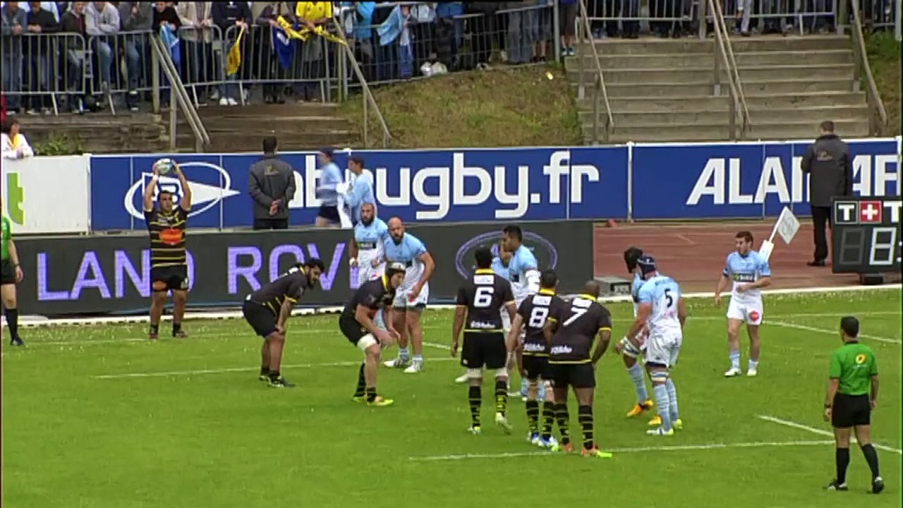 TOP14 - Bayonne - La Rochelle: Essai Julien Berger (LAR) - J26 - Saison 2014/2015