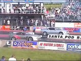 9.95 Second 1/4 Mile Toyota Supra Drag Race Santa Pod