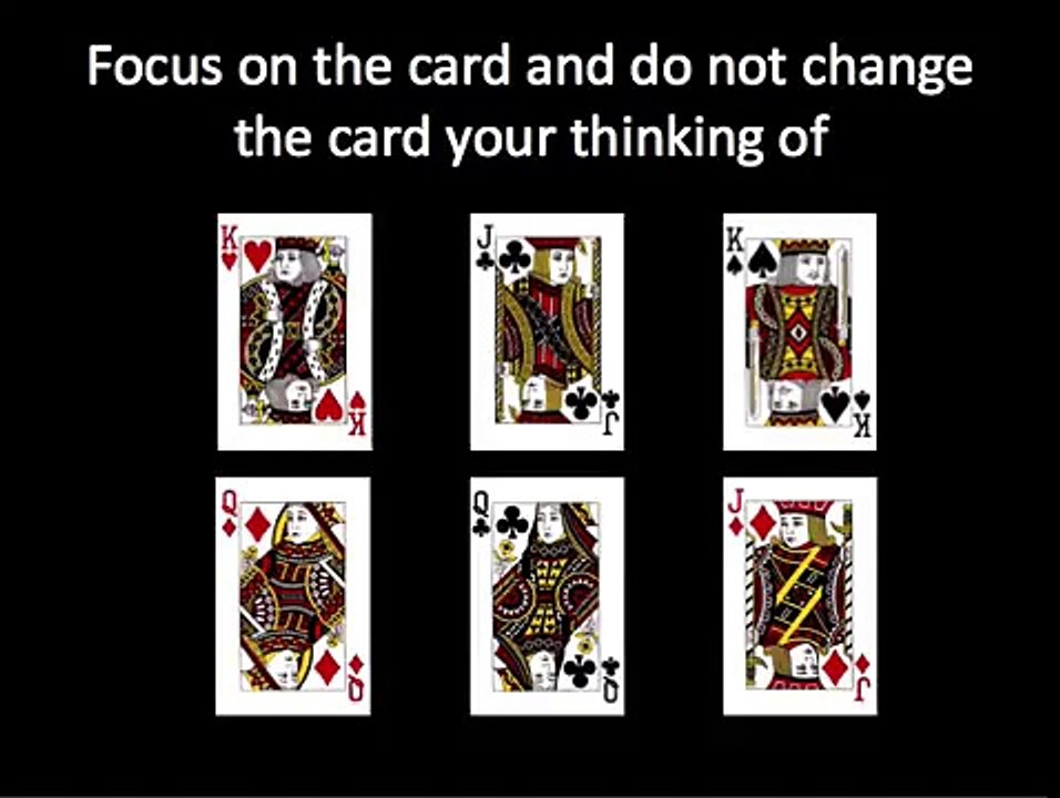 Card Trick Reading Mind (Optical Illusion)