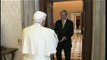 Australian prime minister Kevin Rudd gives pope wine from his country
