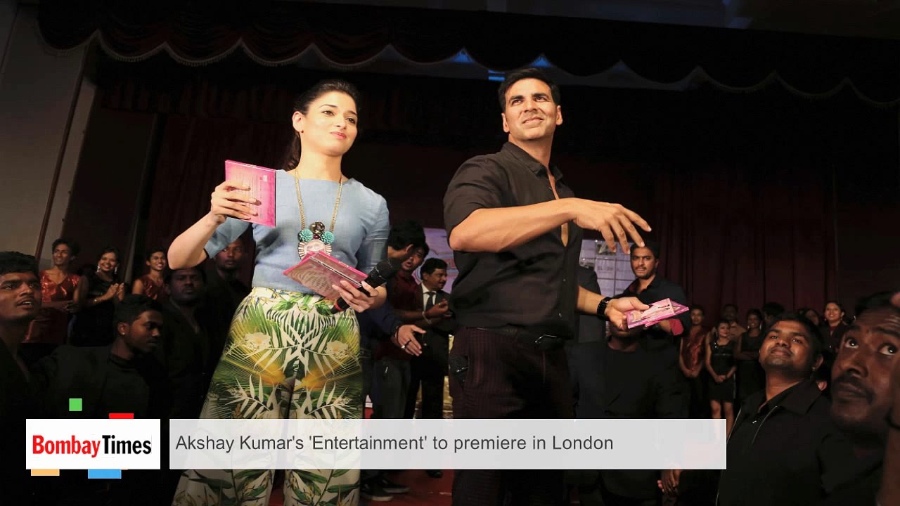 Akshay Kumar's 'Entertainment' To Premiere In London - BT
