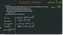 Exponentielles Wachstum - Teil 1. Beispiel 4