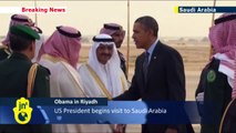 Obama in Arabia: US President Barack Obama arrives in Saudi Arabia ahead of King Abdullah talks