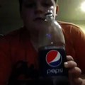 Pepsi bottle, coca cola glass, I Dont give a damn
