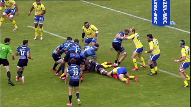 TOP14 - Montpellier - Clermont: Essai Charles Geli (MON) - J26 - Saison 2014/2015