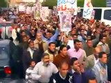 احتجاج آلاف المصريين على استمرار الغارات الإسرائيلية