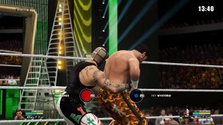 FanDango vs. Rey Mysterio - Money in the Bank - WWE2k15 (replay)