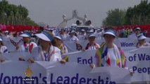 Women peace activists cross North-South Korea border