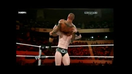Sheamus taking a HUGE Spear From BATISTA
