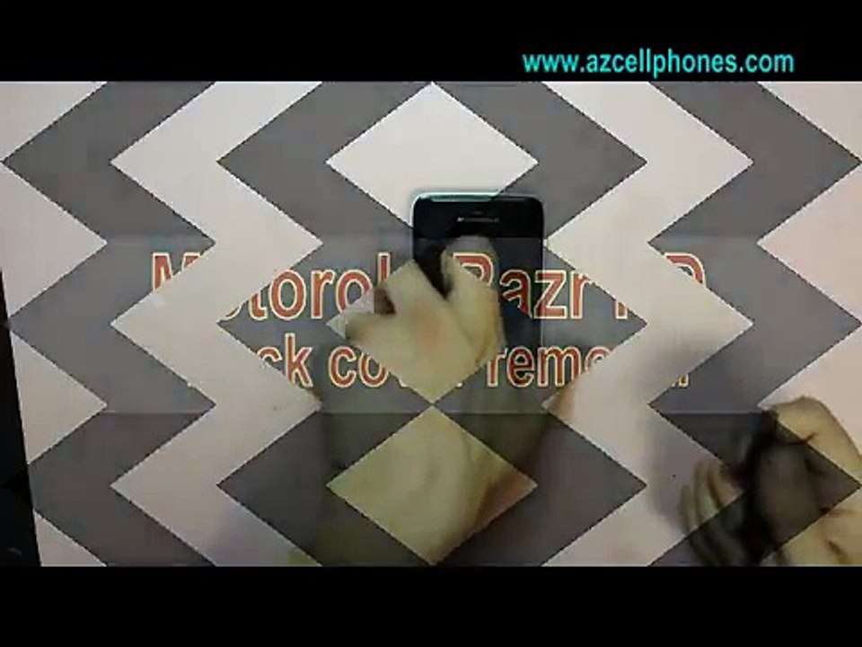 Motorola razr hd   back cover removal