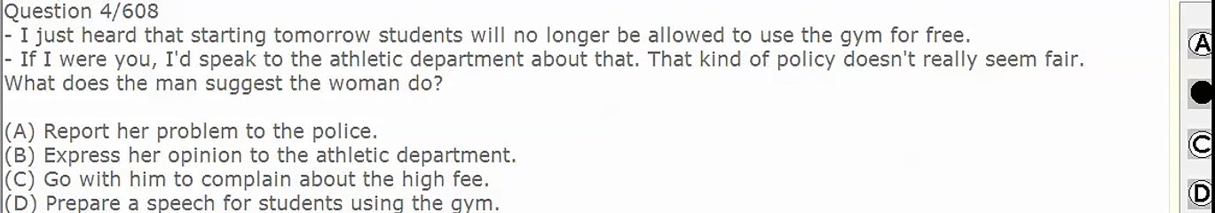 TOEFL Listening Practice Lesson 4