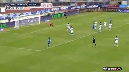 Vecino Fantastic Shot Hits The Crossbar - Empoli v. Sampdoria 24.05.2015