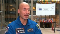 ESA astronaut Luca Parmitano at the EU Council