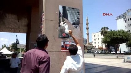 Şanlıurfa - Erdoğan'ın Gelişinden Önce MHP Afişleri Söküldü