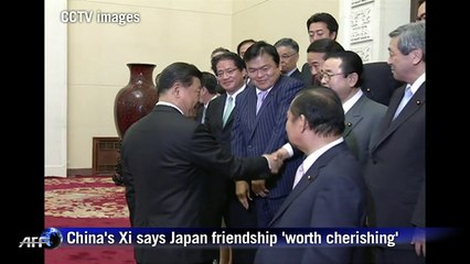 China's Xi says Japan friendship 'worth cherishing'