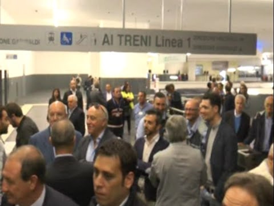Napoli - Inaugurata stazione metropolitana di Piazza Municipio 1 (23.05.15)