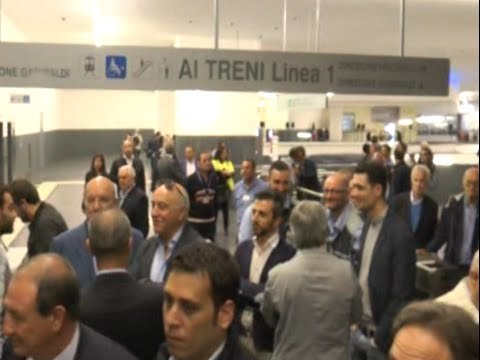Napoli - Inaugurata stazione metropolitana di Piazza Municipio 1 (23.05.15)
