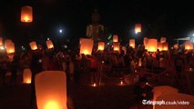 Lanterns fill the sky for the Boxing Day Tsunami victims