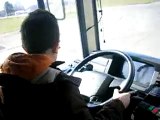 Ten years old kid drives a bus - citta