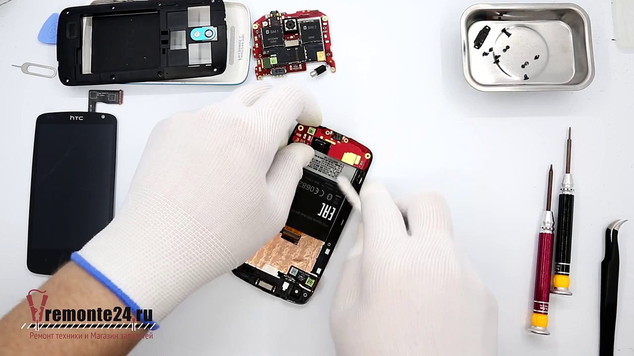 Замена стекла HTC Desire 500. Touchscreen Replacement, Замена сенсора 506, 506e, 5088