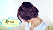 ★ HAIR TUTORIAL | MERMAID MILKMAID BRAID UPDOS | CUTE HAIRSTYLES FOR SCHOOL | FOR MEDIUM L