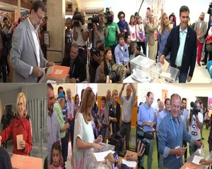 Los políticos votan en España