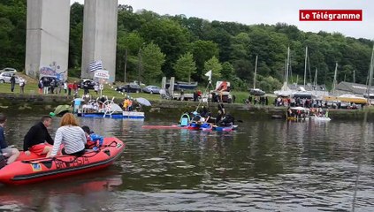 Morlaix. Les radeaux ont ont mis l'ambiance sur la rivière