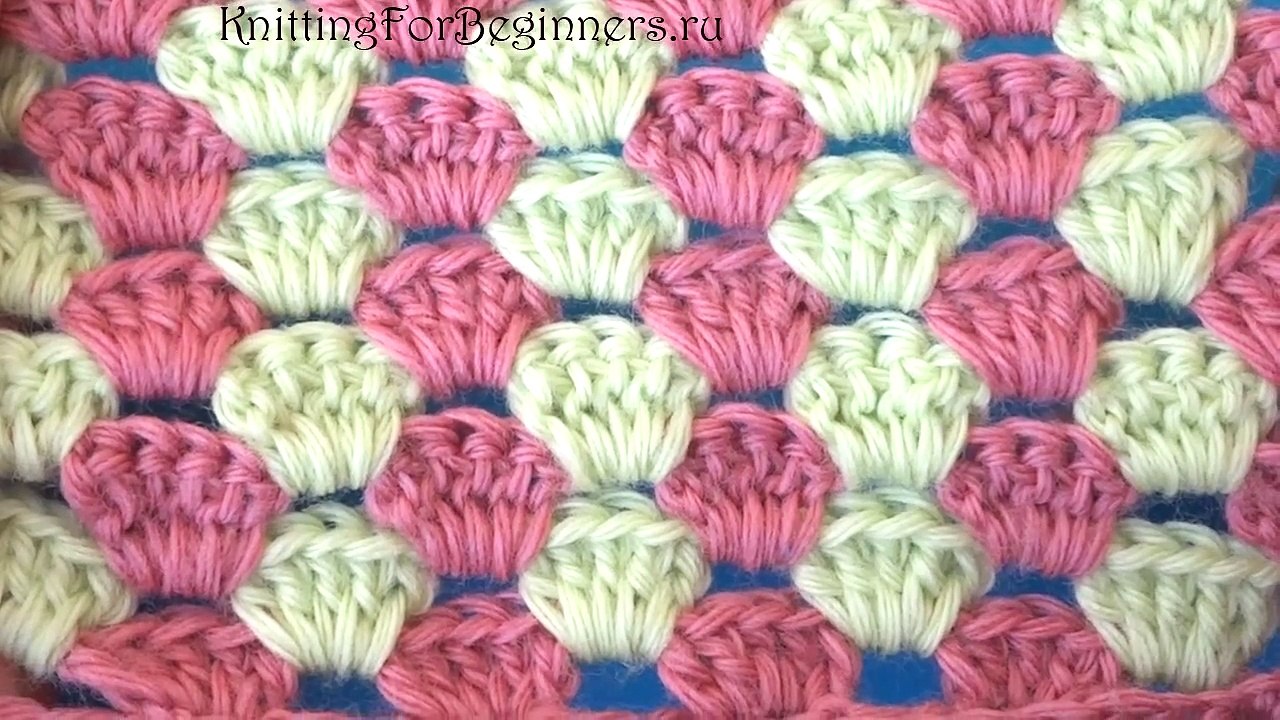 Двухцветный узор 47 Вязание крючком Crochet  pattern