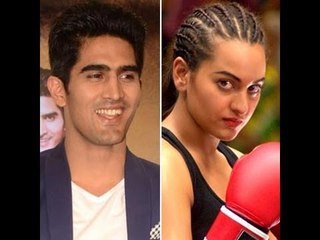 Vijender Trained Sonakshi In Boxing At Akshay's Gym - BT
