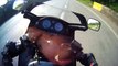 Miraculous biker gets no injuries after 200km/h accident! Honda CBX750