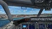 FSX Boeing 737-800 Air Europa Landing at Palma De Mallorca [Cockpit View]