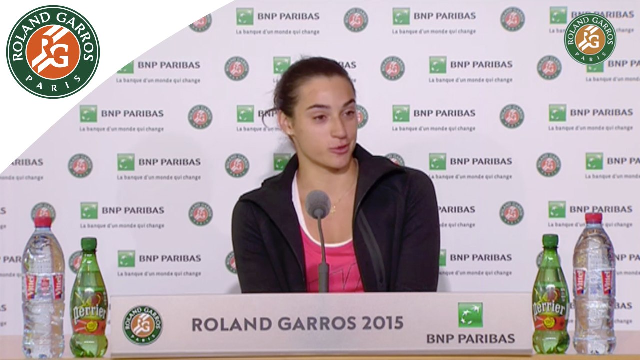 Conférence de presse Caroline Garcia / 1er Tour Roland-Garros 2015