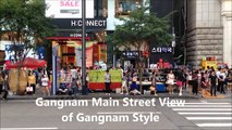 Gangnam Main Street View of Gangnam Style, Seoul, Korea 강남스타일의 그 강남 거리 구경