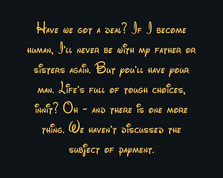 Poor Unfortunate Souls - The Little Mermaid Lyrics