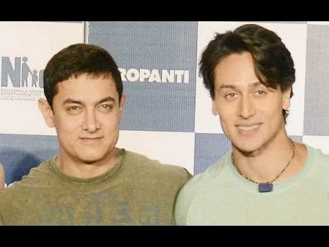 Aamir Introduces Tiger Shroff And His Film Heropanti - BT