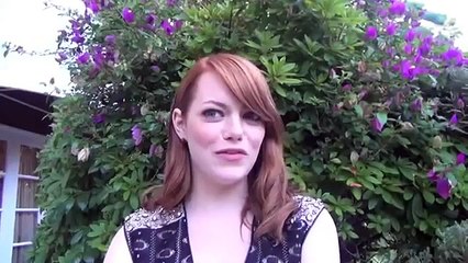 Emma Stone being funny as usual talks about working in the heat