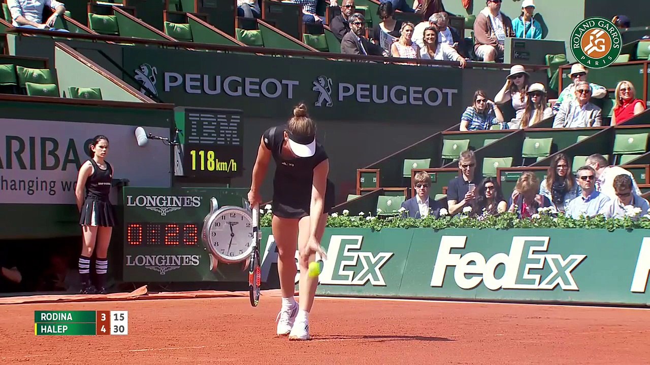 Simona Halep v. Evgeniya Rodina Highlights - French Open 2015 - ateeksheikh