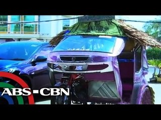 Tricycle looks like a bahay kubo