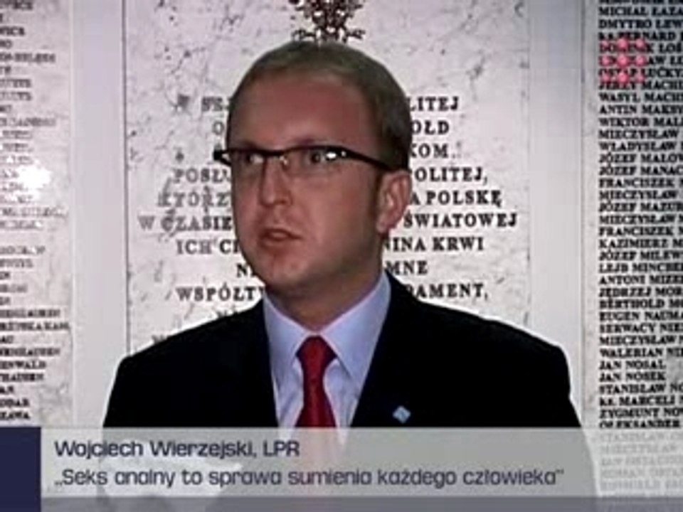 Wierzejski a seks analny
