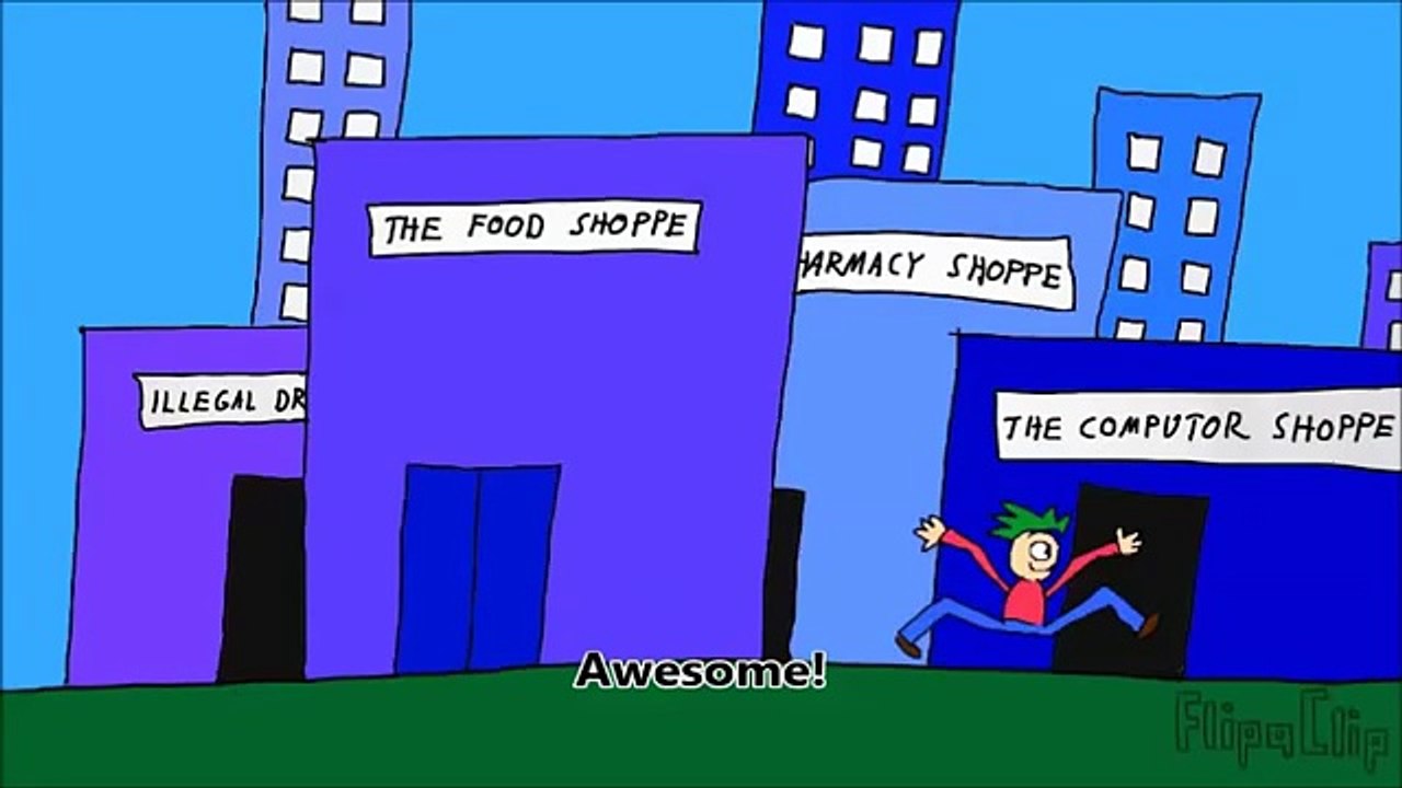 The Computor Virus - FlipaClip animation 23 ( comedy )