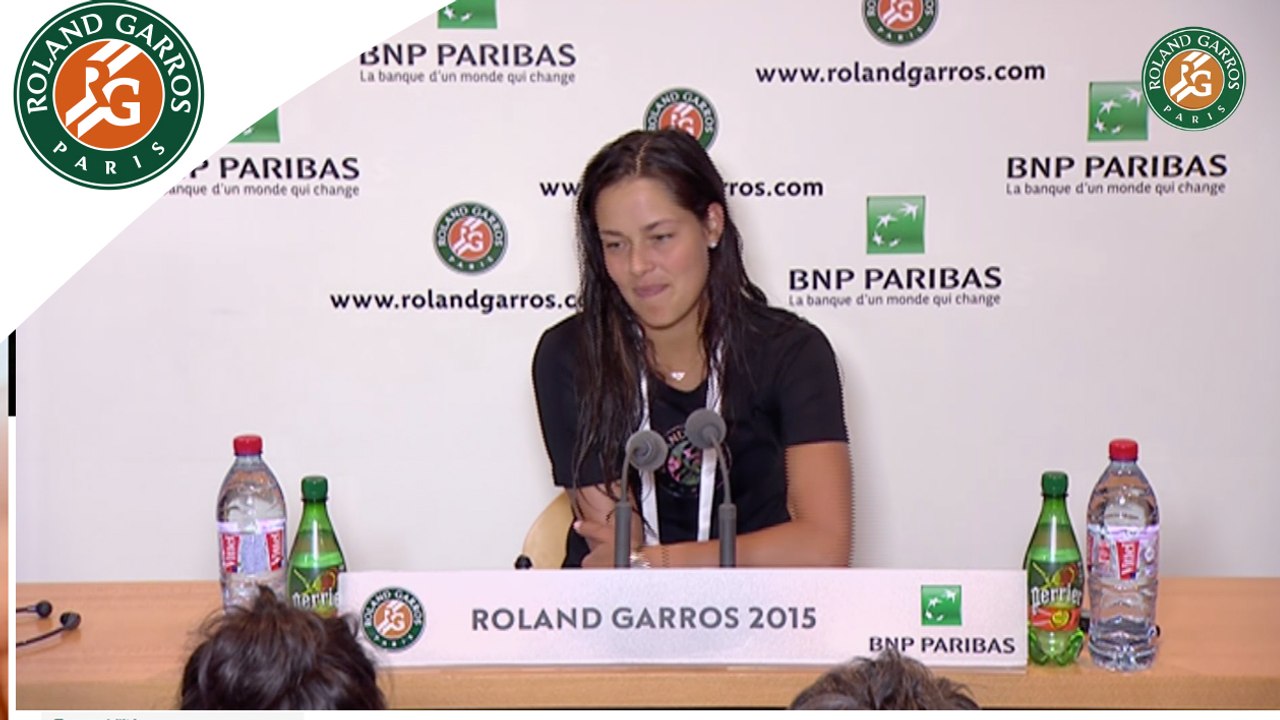 Press conference Ana Ivanovic 2015 French Open women's/R128