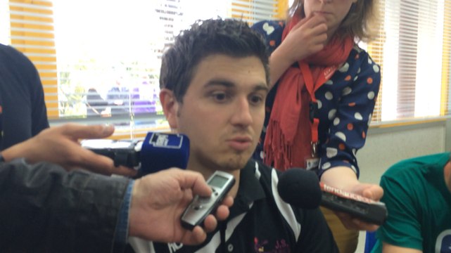 La réaction de Sébastien Leriche après la victoire de la JSC