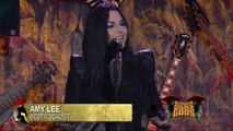 Amy Lee of Evanescence wins 'Best Vocalist' at the Revolver Golden Gods Awards 2012