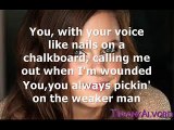 Mean - Taylor Swift (Cover by Tiffany Alvord & Jake Coco) with lyrics