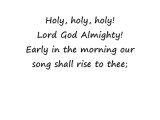 Holy Holy Holy! Lord God Almighty Hymn (Piano)